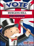 vote burgess hill poster